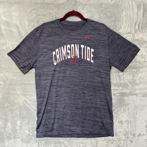 Nike Alabama Crimson Tide Mens L Gray Crimson Tide Dri Fit Performance T-Shirt